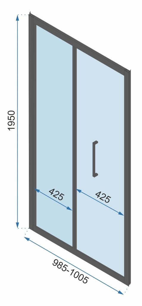 Cabina Doccia A Parete Rapid Fold 80x90