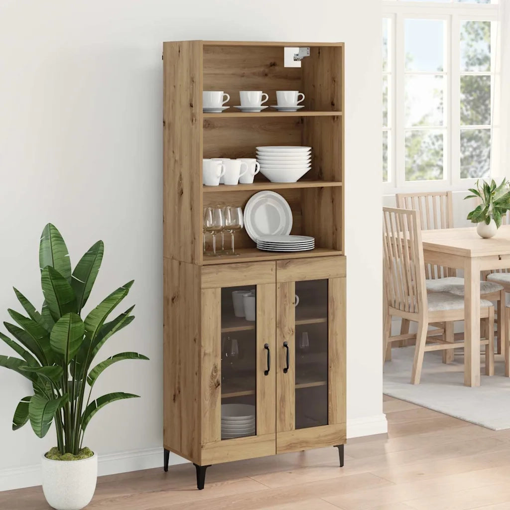 Credenza | Madia | Buffet da pranzo | Armadio da pranzo Rovere artigianale 69,5 x 34 x 180 cm