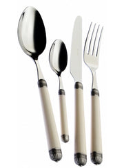 DORICO Ghiera Brunita, Posate 24 Pz., Scatola Compact, Casa Bugatti