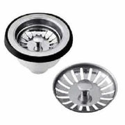 Piletta lavello inox  canestro  senza troppopieno d.90x1 1/2 b