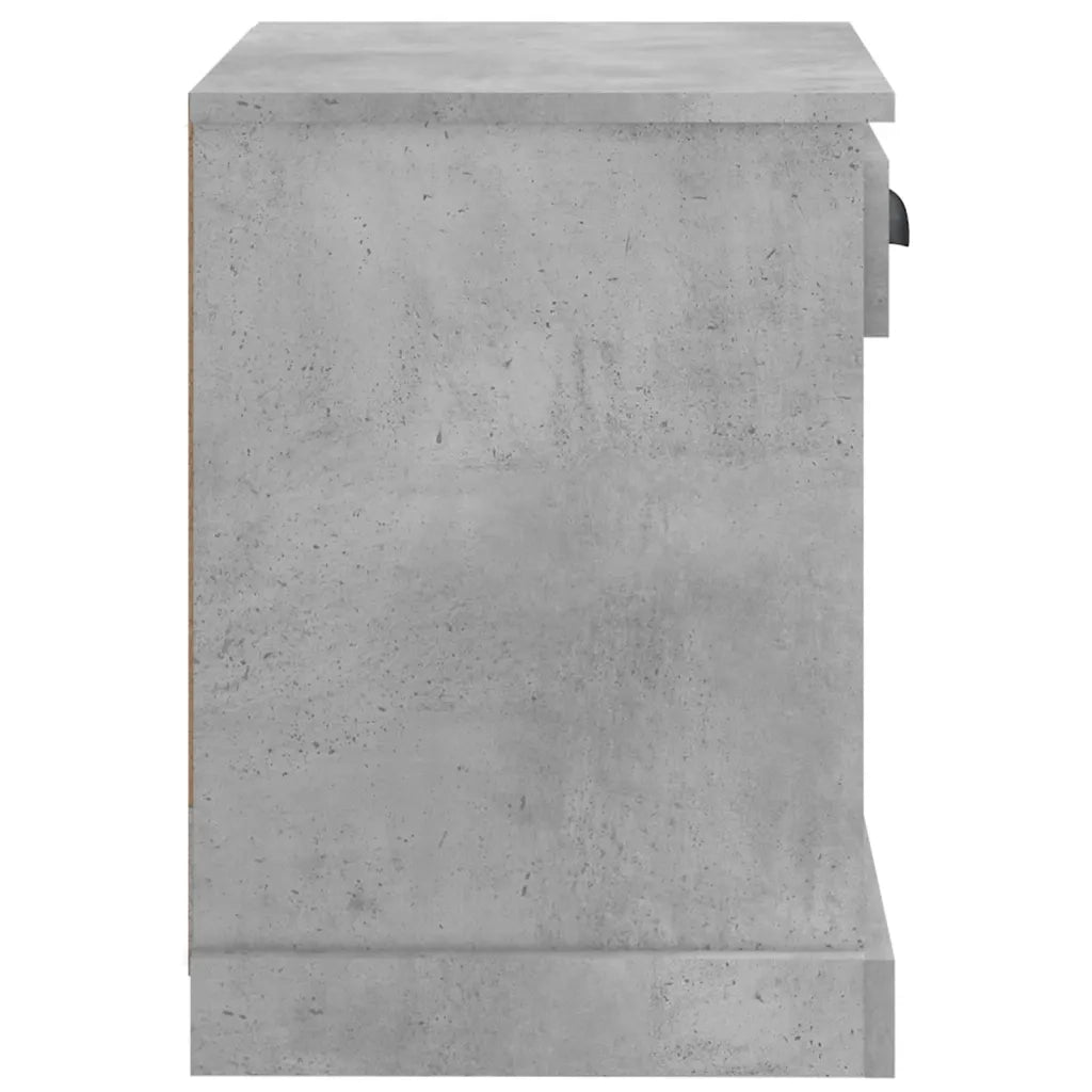 Comodini 2 pz-Set di 2 Tavolino da notte Grigio Cemento 43x36x50 cm