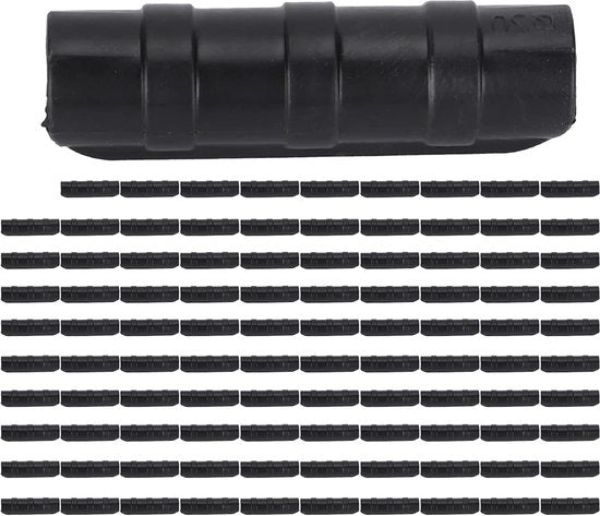 100 pezzi di clip per tubi per costruzione di serre - clip robusta per cornice di serre - clip per tubi - kit di connettori (20 nero).
