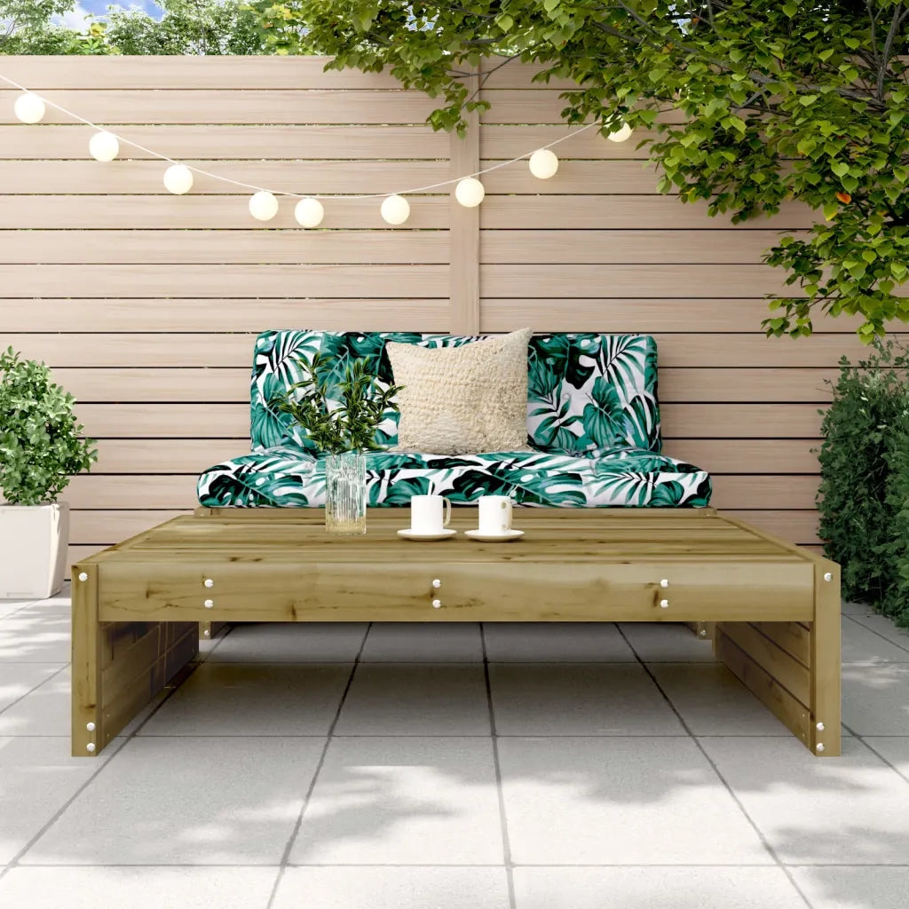 Poggiapiedi da Giardino 120x80 cm in Legno Impregnato di Pinocod mxl 108822