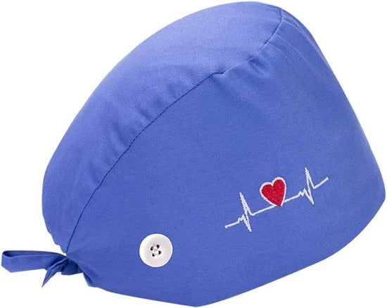 Cappello Bouffant con Tulband e Fascia di Soffiamento Regolabile per Donne - Abbigliamento da Lavoro.