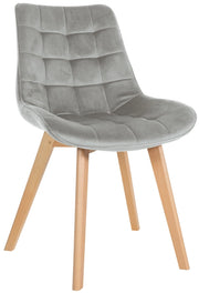 Sedia Brook Velvet grigio