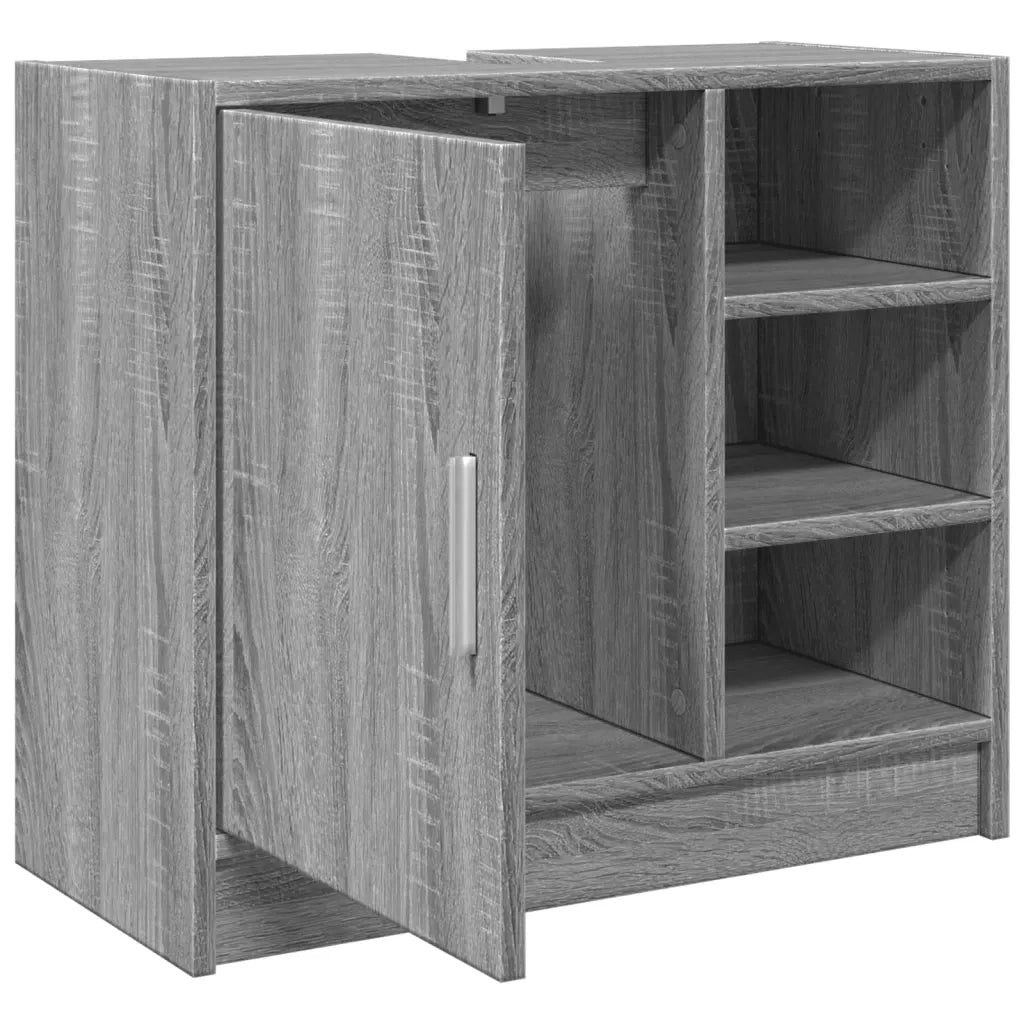 vidaXL Mobile Lavabo Grigio Sonoma 63x29x55 cm in Legno Multistrato