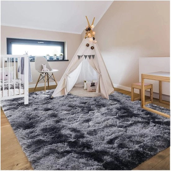 Tappeto in alta densità 120 x 200 cm - Lavabile - Sottopiede antiscivolo - Moderno - Sostenibile - Soffice e confortevole - Tappeto