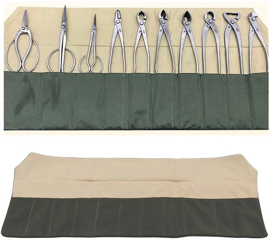 Organizzatore di attrezzi per bonsai, tas acqua resistente, multifunzionale, composto da più cassette, organizzato e compatto.
