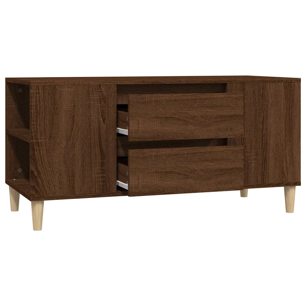 Mobile Porta TV Rovere Marrone 102x44,5x50 cm Legno Multistrato cod mxl 26868