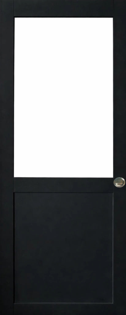 Porta scorrevole nera da officina H204 x L83 senza montante e 2 conchiglie