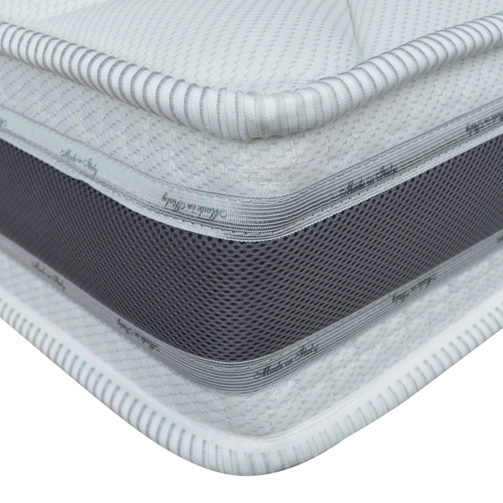 Materasso 660 molle insacchettate e Memory 185x200, materasso ortopedico detraibile, Materasso dispositivo medico con 2 cuscini PROMO, TEK H24