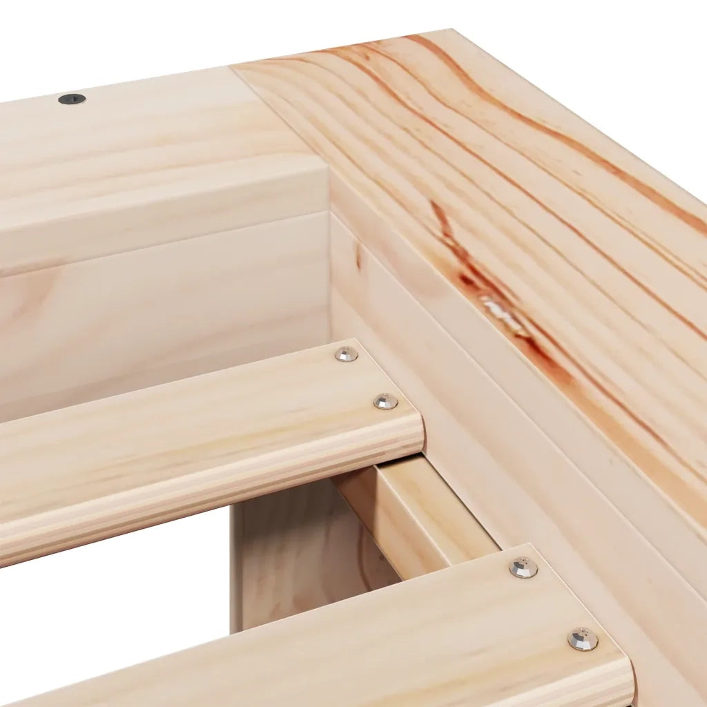 Giroletto senza Materasso 100x200 cm in Legno Massello di Pino 855322