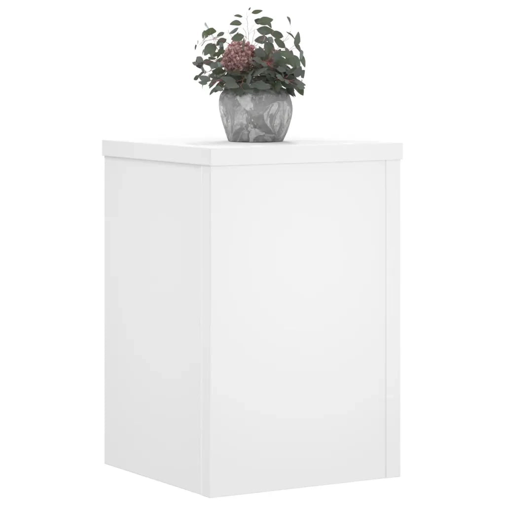 Supporti per Piante 2 pz Bianchi 20x20x30 cm Legno Multistrato 852897