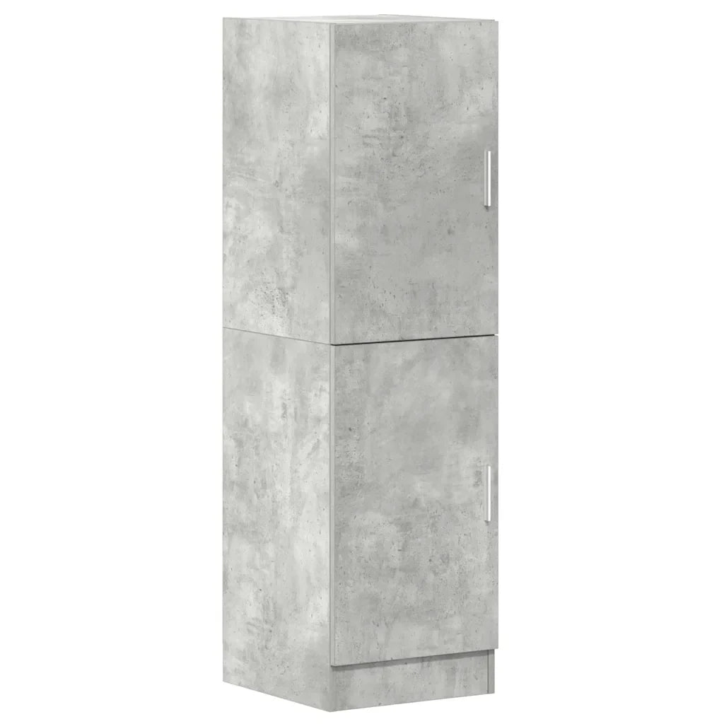 Mobile da cucina multifunzionale pratico contenitore 38 x 41,5 x 131,5 cm legno grigio cemento 02_0051305