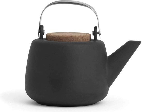 Teiera con setaccio in ceramica rimovibile Storm - senza gocce maniglia elegante a mano teiera da 13L