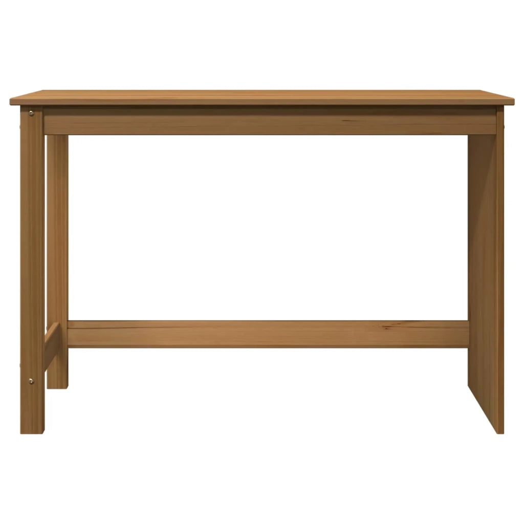 Scrivania | Tavolo da Ufficio Marrone miele 112 x 50 x 75 cm Legno di Pino Massello