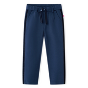 Pantaloni per Bambini con Finiture Nere Blu Marino 104cod mxl 132404