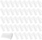Cablebelettering trasparente con 100 cinghie in nylon - Marcatori di cavo idrorepellenti per la marcatura dei cavi - 100 pezzi.