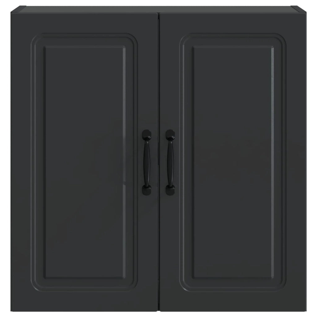 Mobiletto a muro 59 x 31 x 60 cm Legno ingegnerizzato Nero 899256