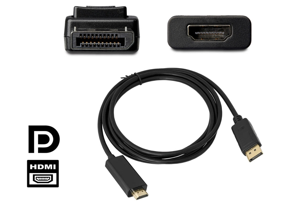 Cavo DisplayPort 2k 4k Ultra HD Maschio Maschio 1,8 metri DP Display Port to HDMI per Computer Notebook Audio e Video