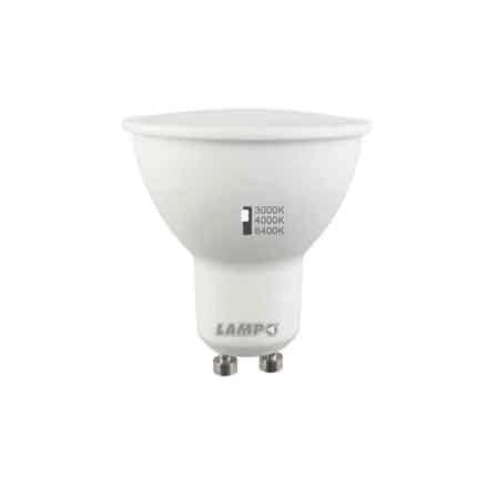 LAMPADA A LED TRICOLOR GU10 8 W - 650Lm - LAMPO