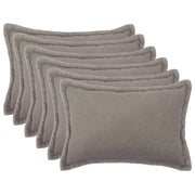 Federa 6 pcs HOUTEN Grigio Chiaro 50 x 75 cm Bouclé 919828