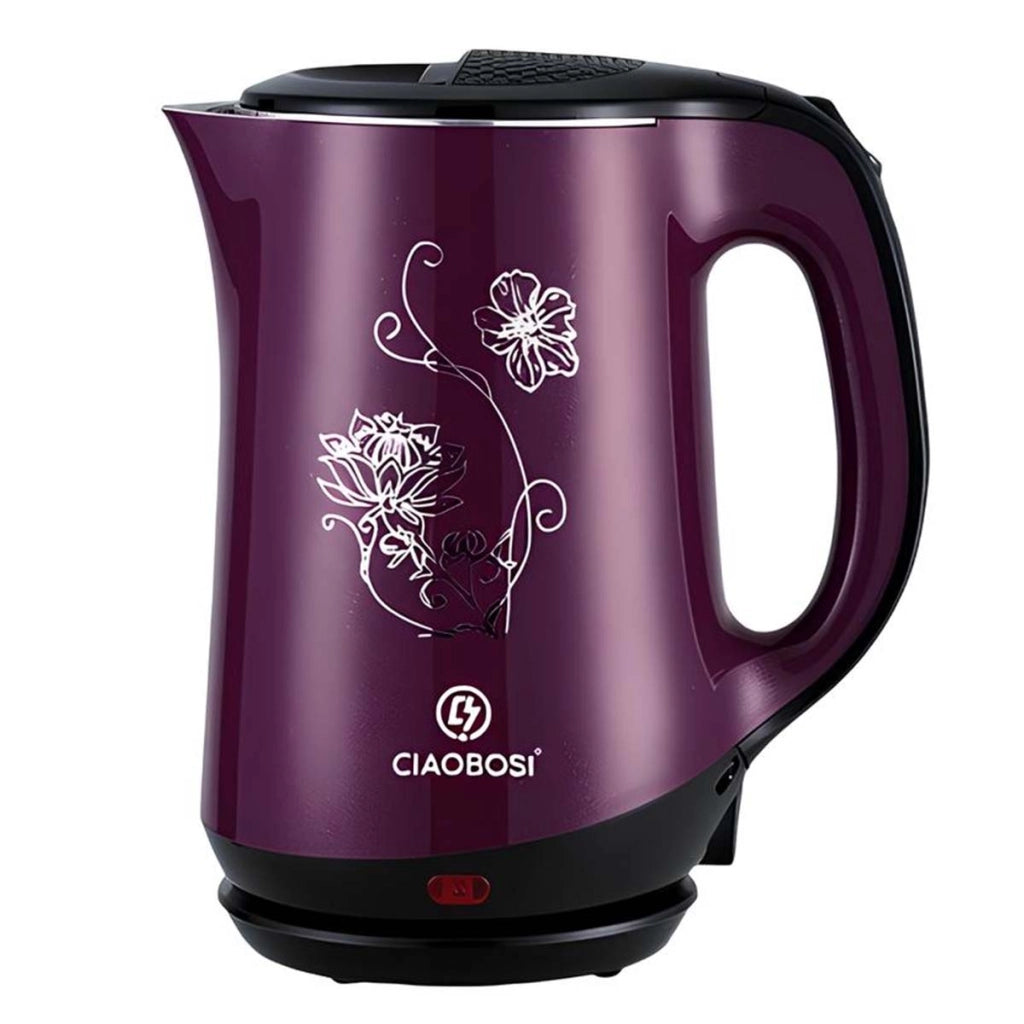 Bollitore Elettrico 2.5L 2000W con Spegnimento Automatico e Indicatore Luminoso Viola Avizar