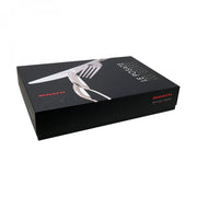 ALADDIN Ghiera Argento Anticato, Posate Set 44 Pz, Scatola Colore: Blu, Ghiera: Argento