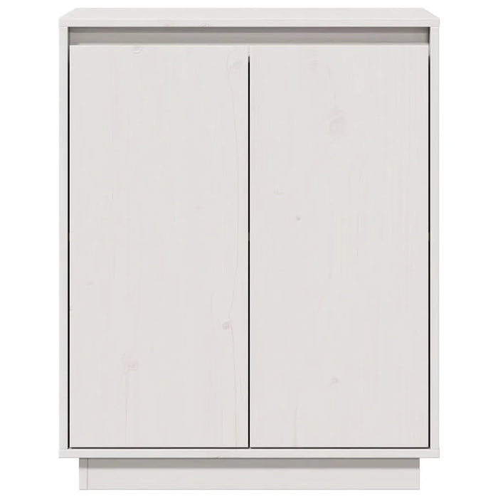 Credenza Bianca 60x34x75 cm in Legno Massello di Pino cod mxl 7643