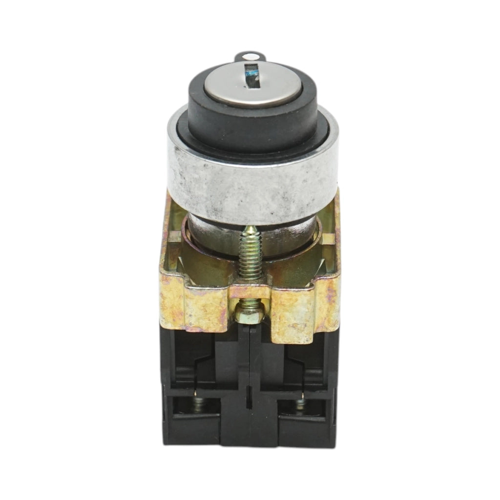 Selettore a 3 posizioni con blocco e chiave 2NO, 400V/10A, LAY5-BG03 Breckner Germany