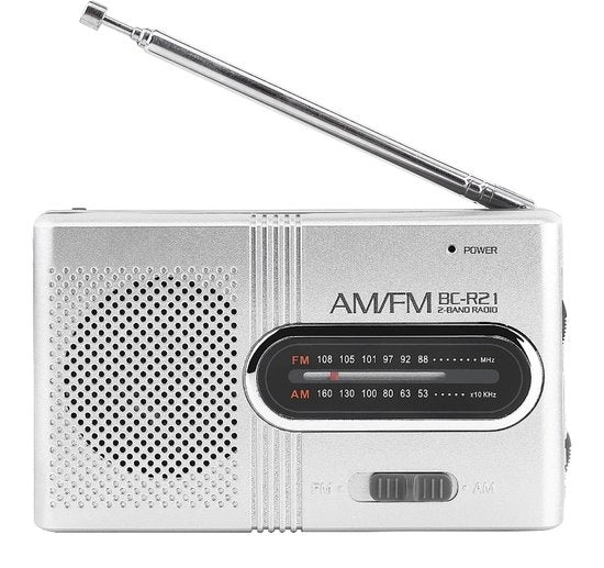 Radio Portatile - Ricevitore AM/FM - Altoparlante Integrato - Compatta - Leggera - Ideale per Attività All'Aperto - Radio Portatile
