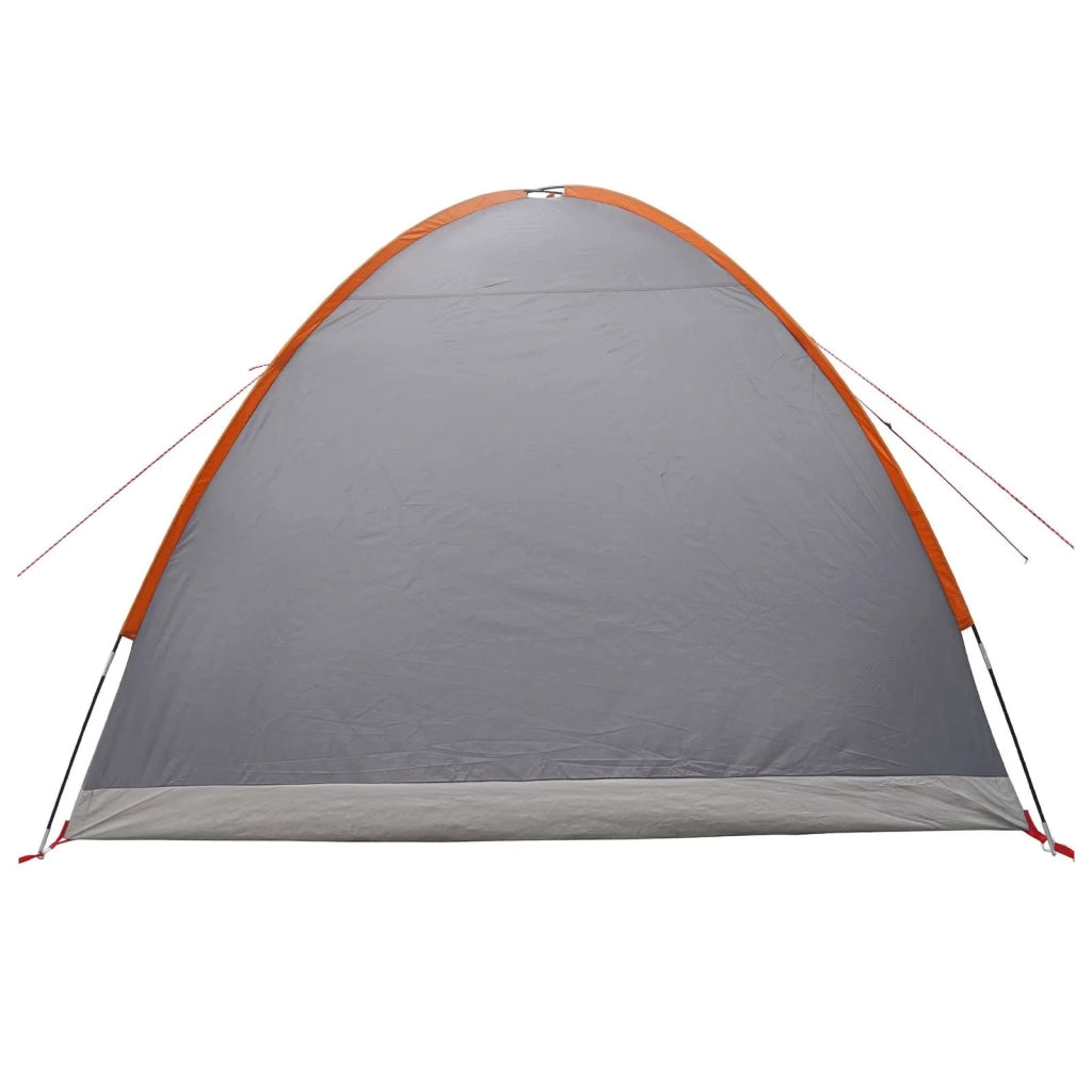 Tenda Capanna Grigio e arancione 4 persone Poliestere e Acciaio 42028581