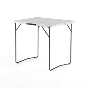 Tavolo Pieghevole da Giardino 80x60x69 cm in Acciaio Tramper 80 Grigio Chiaro