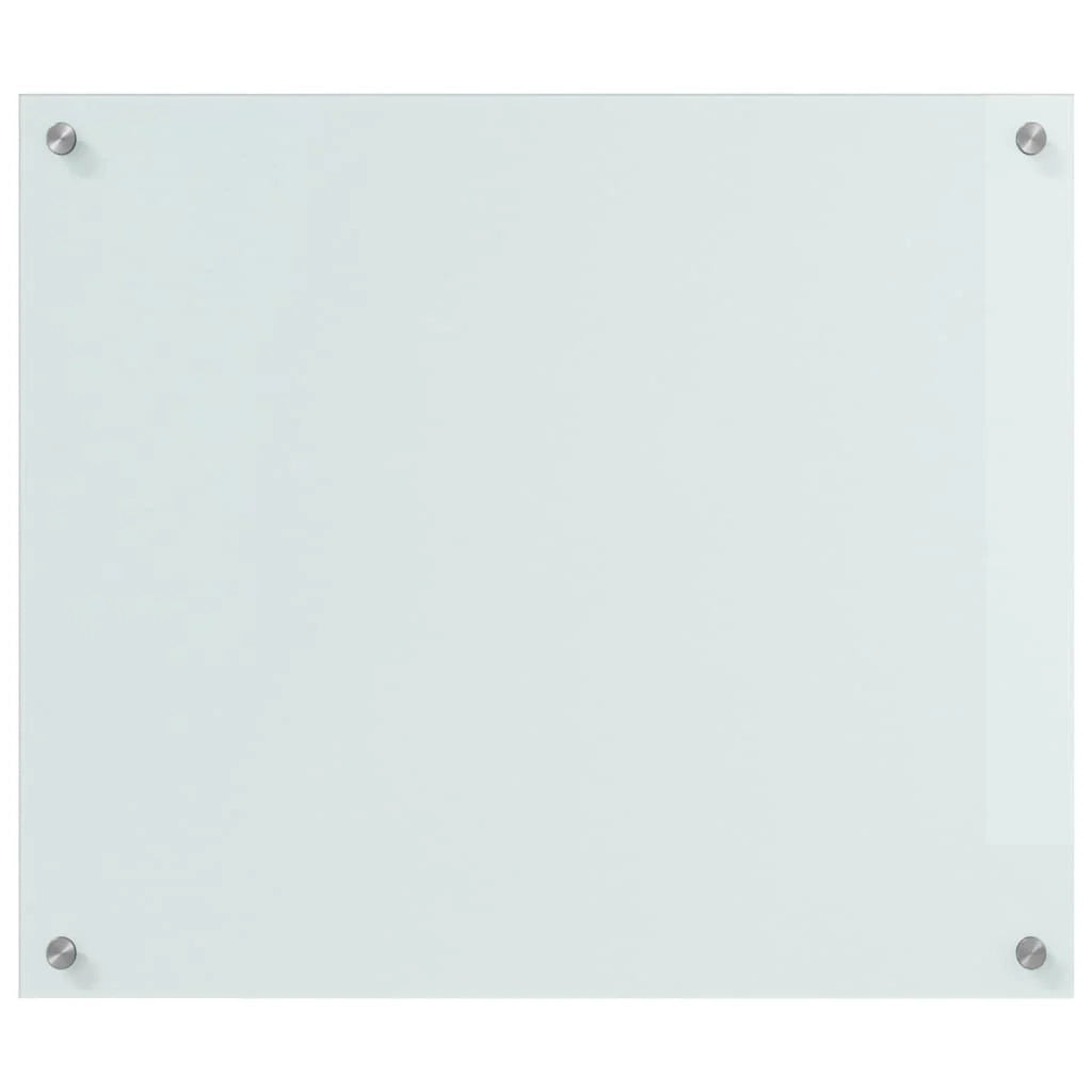 Set di 2 paraschizzi per cucina 70 x 60 cm pratici e moderni design elegante in vetro temperato bianco 02_0056284