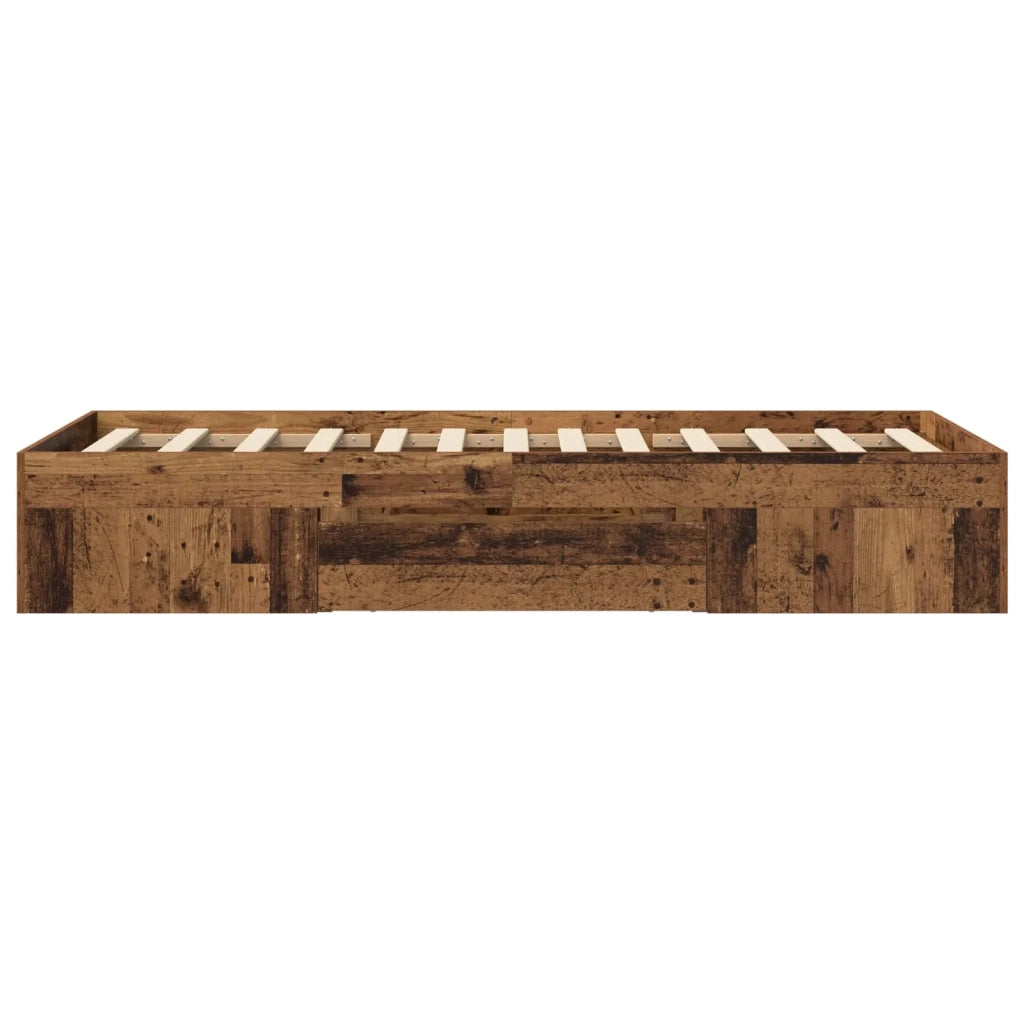 Telaio del letto con storage Legno antico 80 x 200 cm 3429688