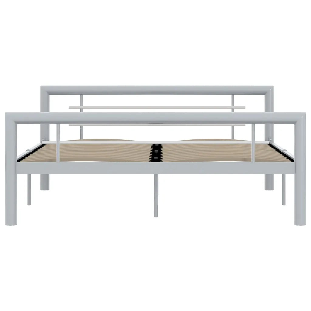 Giroletto Grigio e Bianco in Metallo 160x200 cm