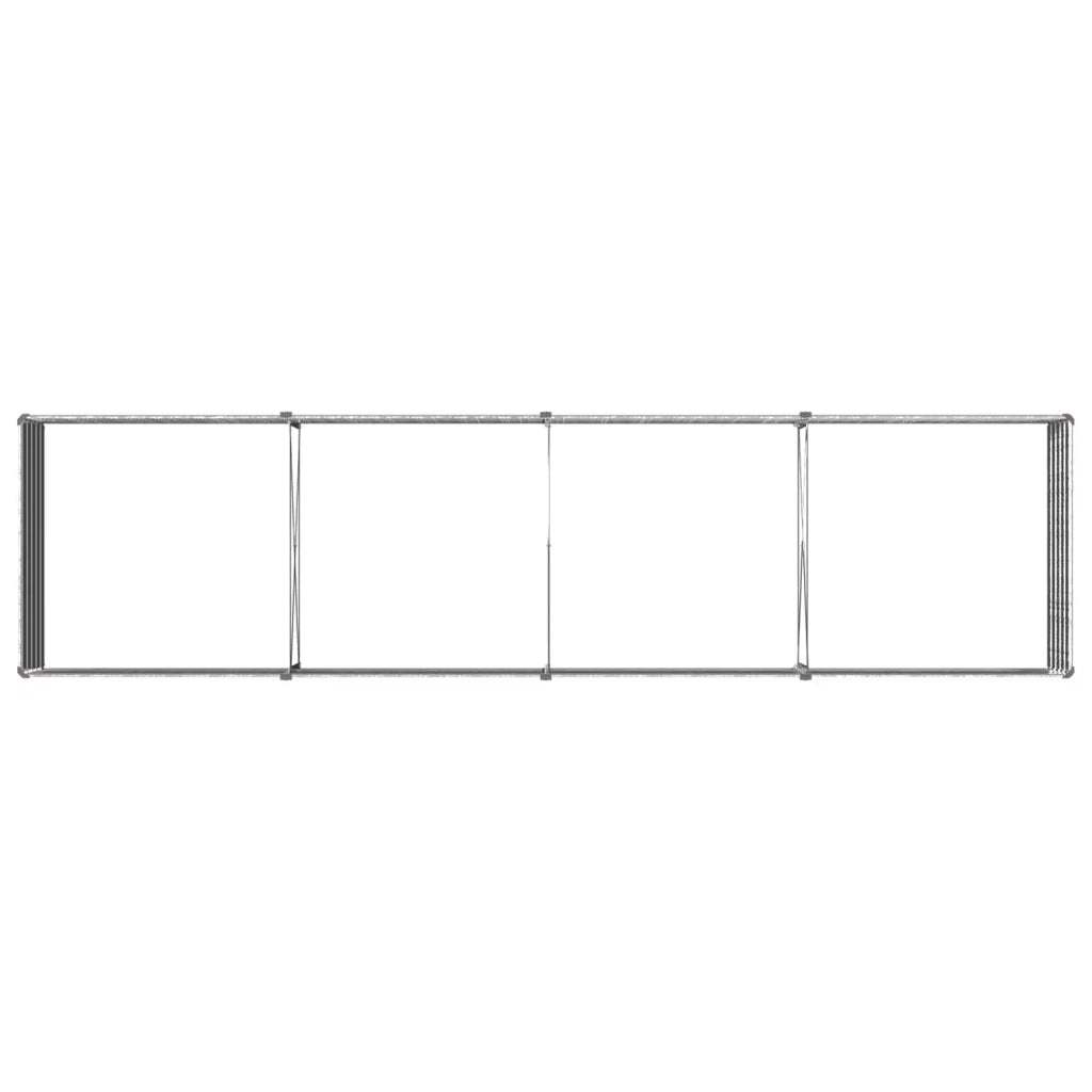 Letto rialzato da giardino Argento 320 x 80 x 55 cm 8006423