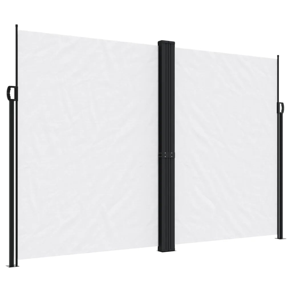 Tenda da Sole Laterale Retrattile Bianca 220x1200 cm 4004871