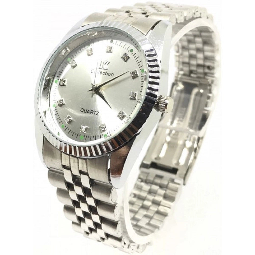 Trade Shop - Orologio Da Polso Ik Collection Uomo Donna Analogico Quarzo Silver Fondo Silver -
