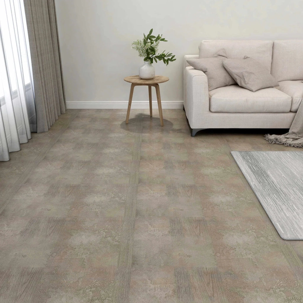 Tavole per Pavimenti 5,11 m2 55 pz PVC Marrone scuro e Grigio CFW2156108