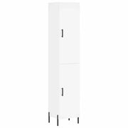 Credenza | Madia | Buffet da pranzo | Armadio da pranzo Bianca 34,5x34x180 cm in Legno Multistrato