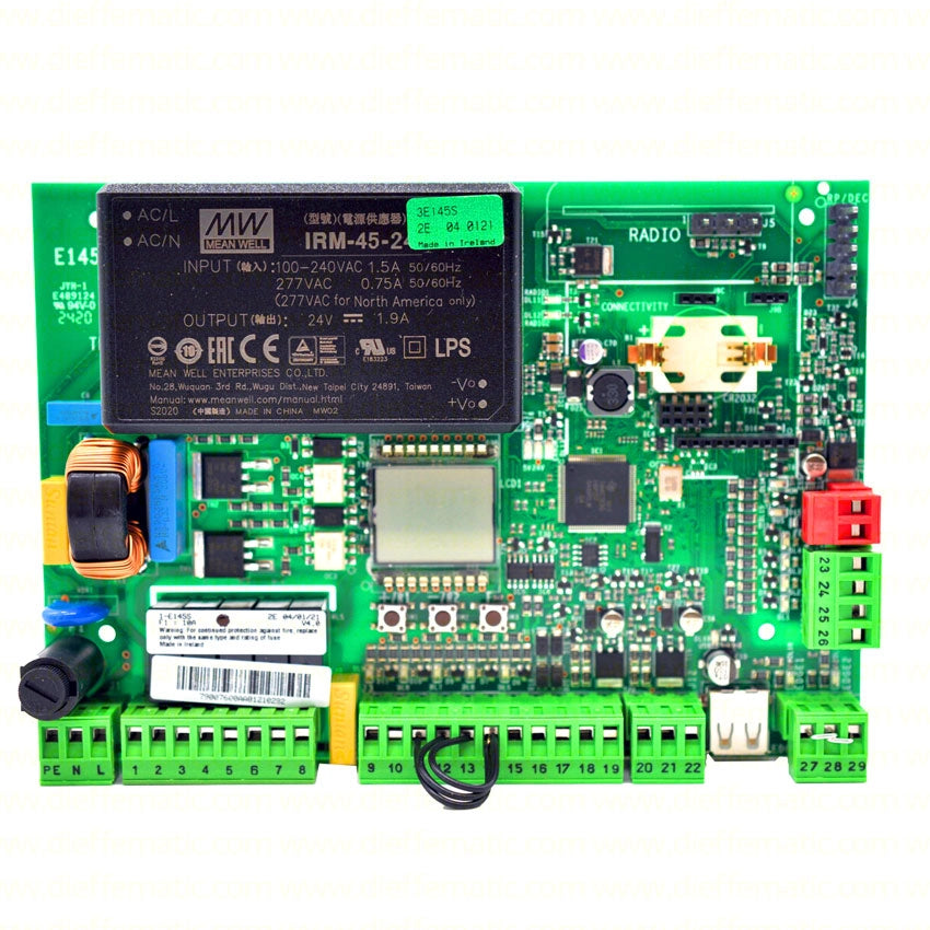 SCHEDA ELETTRONICA E145 ELETTRONICA DI COMANDO FAAC 790076 AUTOMAZIONE SICUREZZA