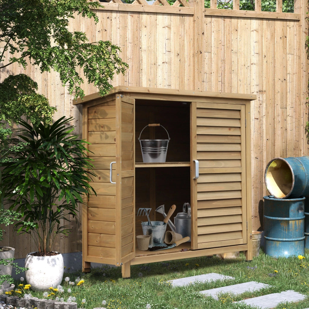 Casetta da Giardino in Legno di Abete ¨C zephmum ¨C Grigio 87x46.5x96.5 cm