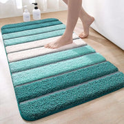 Pavimento Antiscivolo - Assorbe Acqua - 1 pezzo - Blu Turquoise - Vetrificato Microfibra - 60 x 90 cm