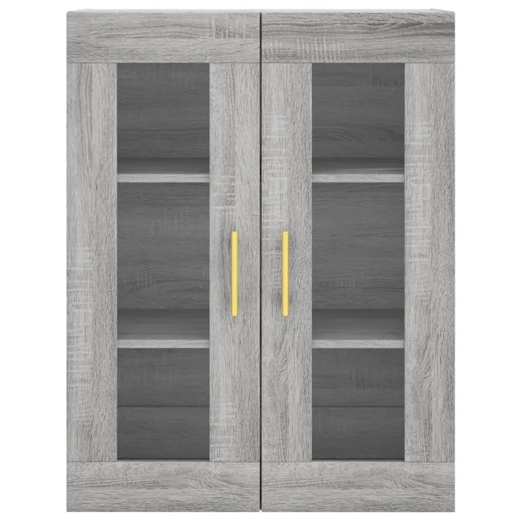 Credenza-Buffet-Armadio da cucina Grigio Sonoma 69,5x34x180 cm in Legno Multistrato 881711