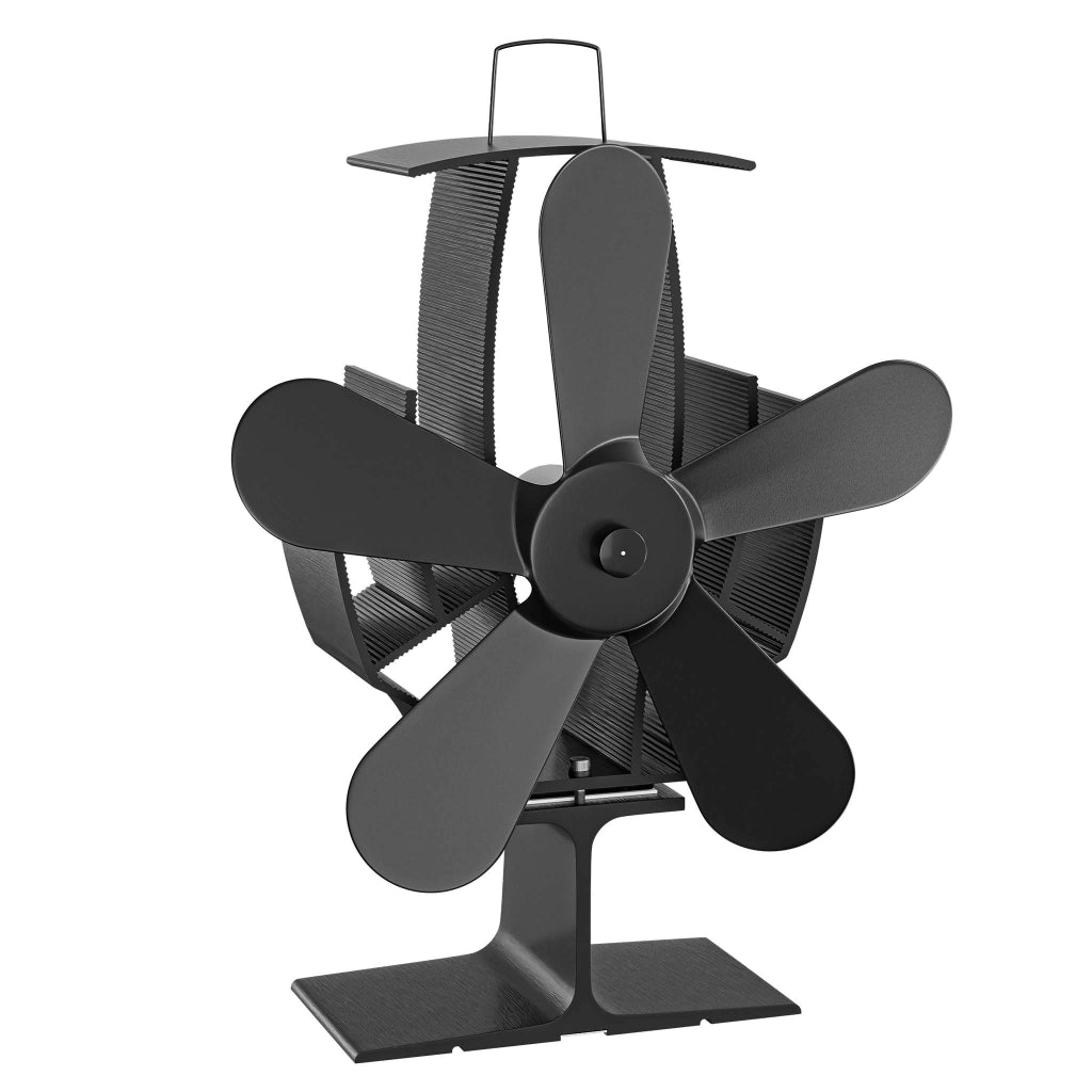 Ventilatore per stufa a legna camino, Ventola con 5 pale, 70-350 °C, funzionamento senza elettricità