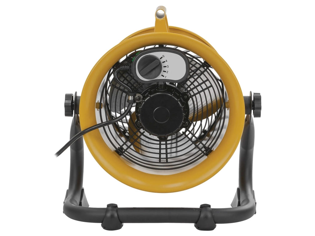 Caterpillar HVD-9AC Ventilatore a Pavimento Alta Velocità Ø23 cm, 60W, 4 Velocità, 27 m³/min, Pale in Alluminio, Orientabile, Montaggio a Parete, Compatto e Potente