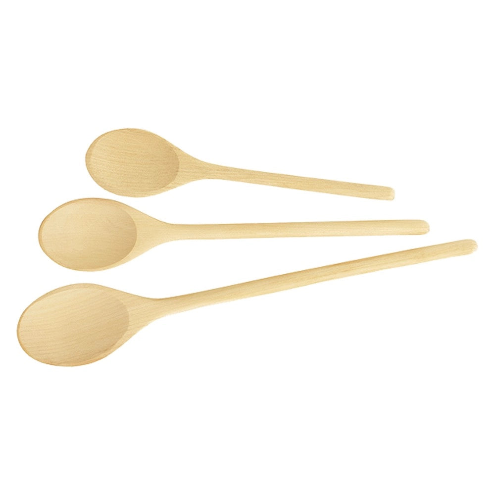 CUCCHIAI OVALI LINEA 'WOODY' art. 637414 - set 3 pz 20 - 25 - 30 cm
