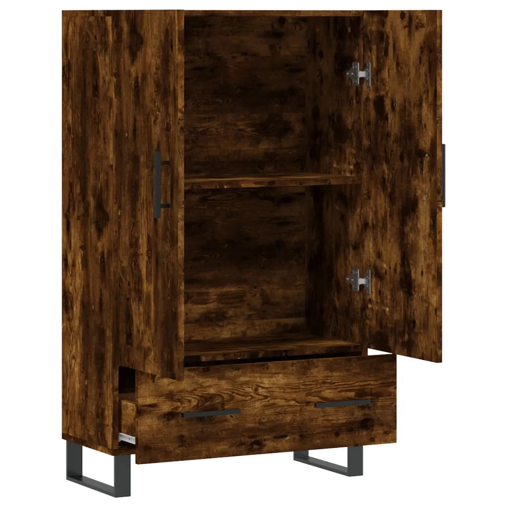 Credenza Rovere Fumo 69,5x31x115 cm in Legno Multistrato 828265