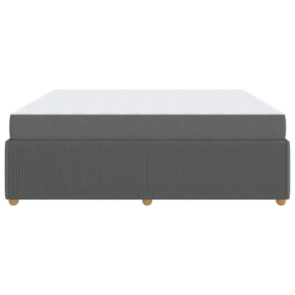 Struttura del letto Grigio scuro 180 x 200 cm Tessuto